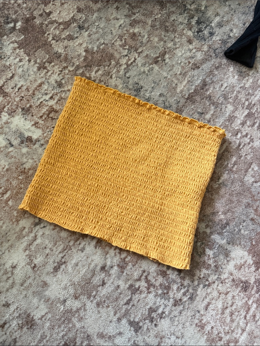 Yellow Smocked Tube Top (hollister)